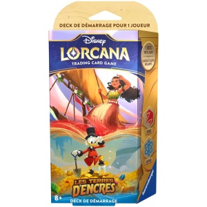 Disney Lorcana TCG Les Terres D'Encres Jeu de Cartes à Collectionner JCC Deck de démarrage Rubis & Saphir