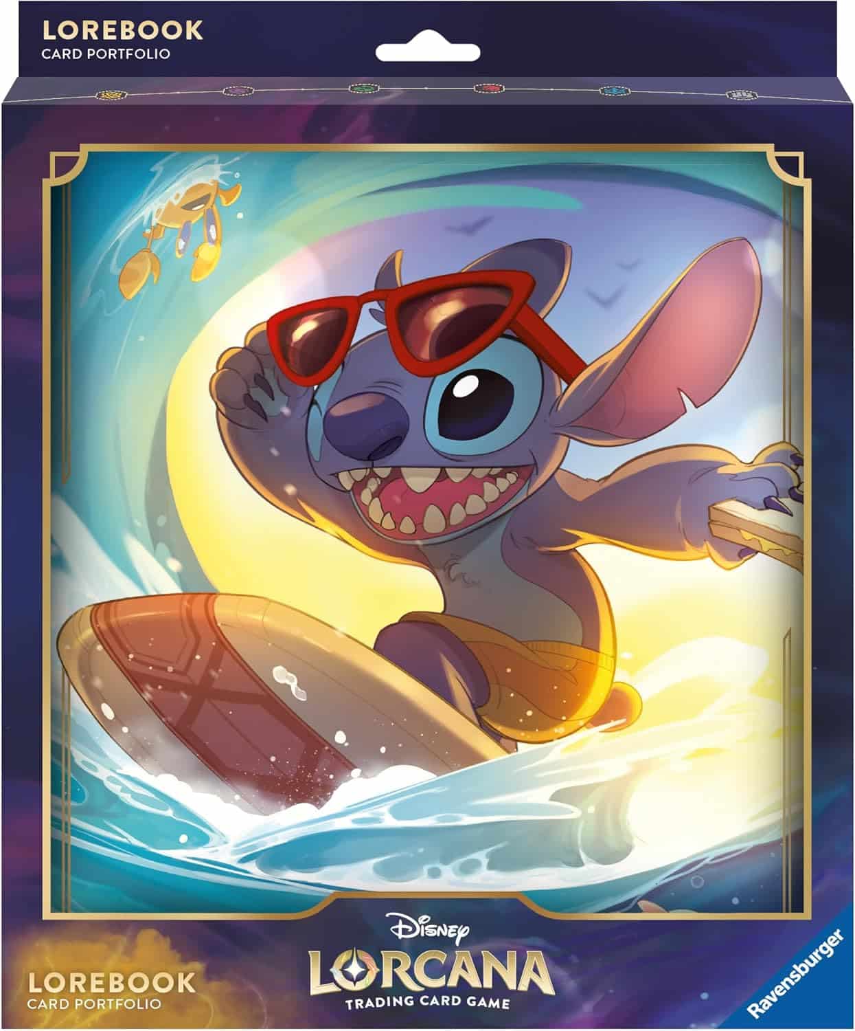 Ravensburger - Disney Lorcana : Premier Chapitre - Jeu de Carte à Collectionner - Accessoire - Classeur à Carte Stitch - Dès 8 Ans - Multilingue