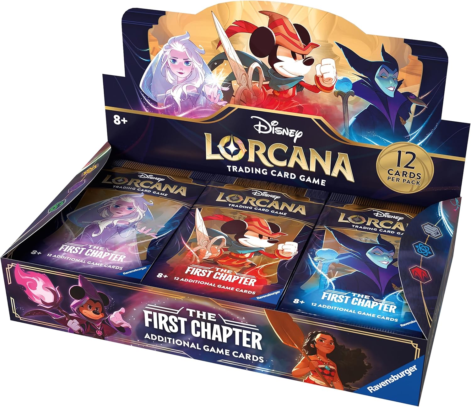 Ravensburger Disney Lorcana TCG Jeu de Cartes à Collectionner pour Adultes et Enfants à partir de 8 Ans – Booster Box, 24 Paquets, 11098190, Multicolore, Taille Standard