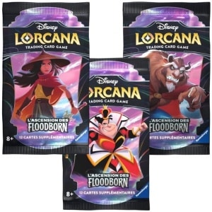 Ravensburger-Disney Lorcana TCG L'Ascension des Floodborn-Jeu de Cartes à Collectionner-JCC-Booster 12 Cartes-dès 8 Ans-Version française